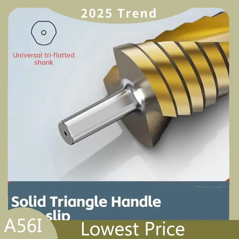 

ABDD Step Drill Bit Set, 3Pcs Titanium Step Drill Bits, Metric 4Mm To 32Mm Drill Cone Bits For Metal, Wood, PVC