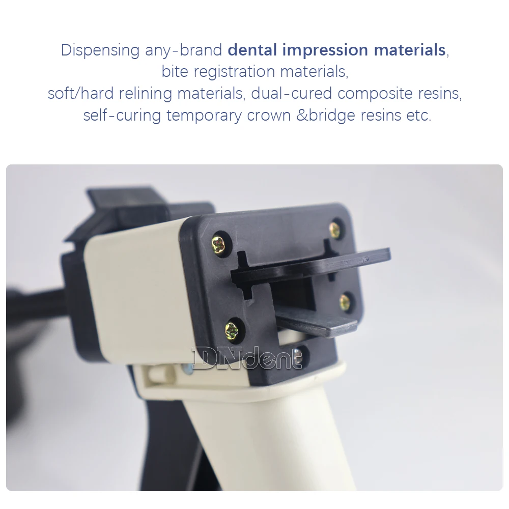 Dental Impression Mixing Dispensing Gun Universal Dispenser Gun 1:1/4:1 Silicon Rubber Dispenser Gun Dentist Tools