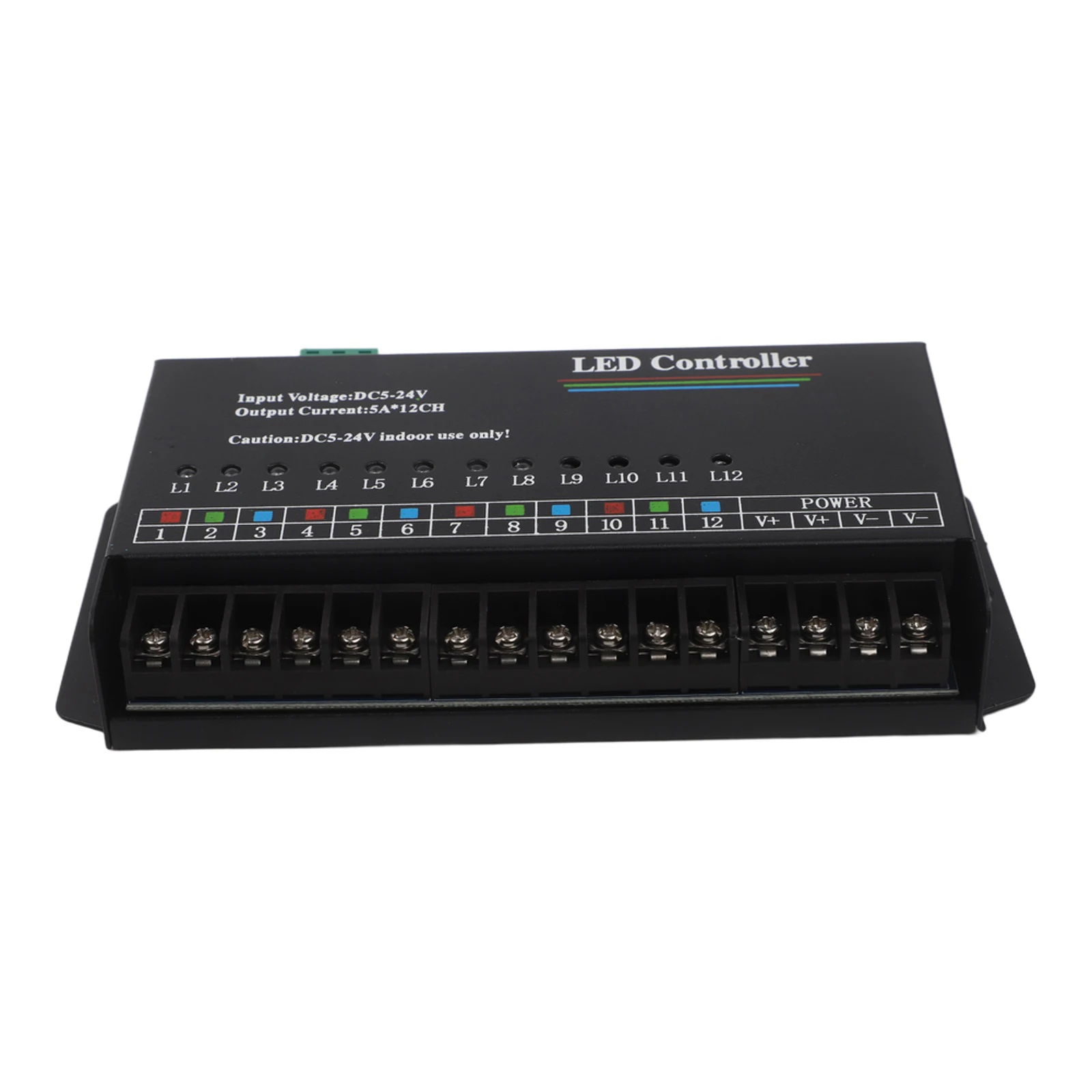 60A 12 Channel Programmable LED Controller Dimmer DC5-24V For RGB And Monochrome Light Strip Module USB DIY For Lighting System