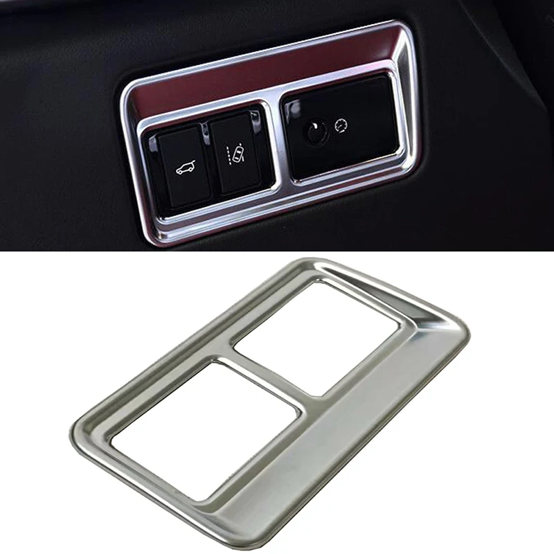 

ABS Chrome Interior Console Rear Trunk Switch Button Cover Trim For Jaguar F-pace 2016 2017 Car Accessories
