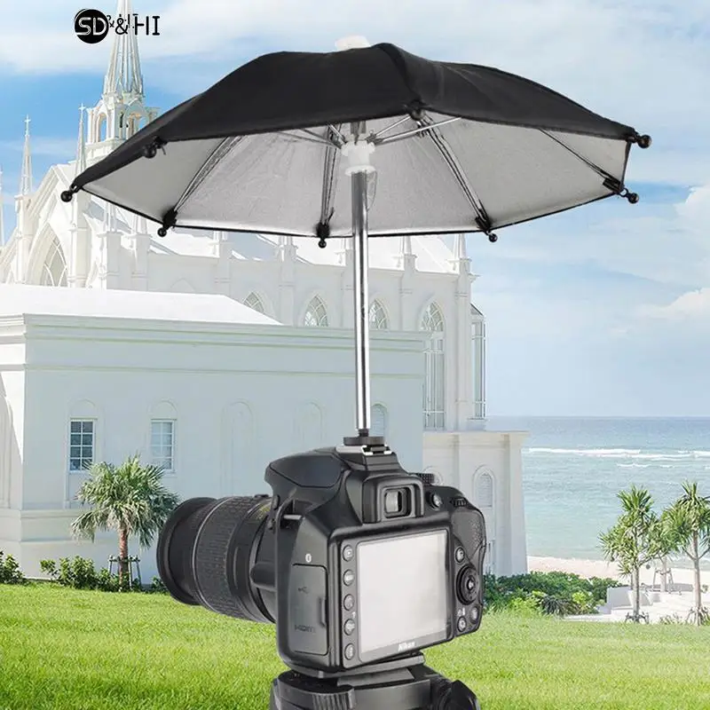 1PC Black Dslr Camera Umbrella Sunshade Rainy Holder For General Camera Photographic Camera Umbrella