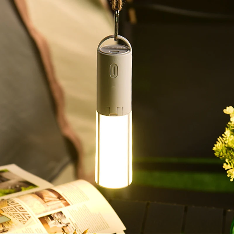 Outdoor Folding Camping Lamp TYPC-C Charging Portable Camping Torch Emergency Lighting Student Dormitory Hanging Foldable Light