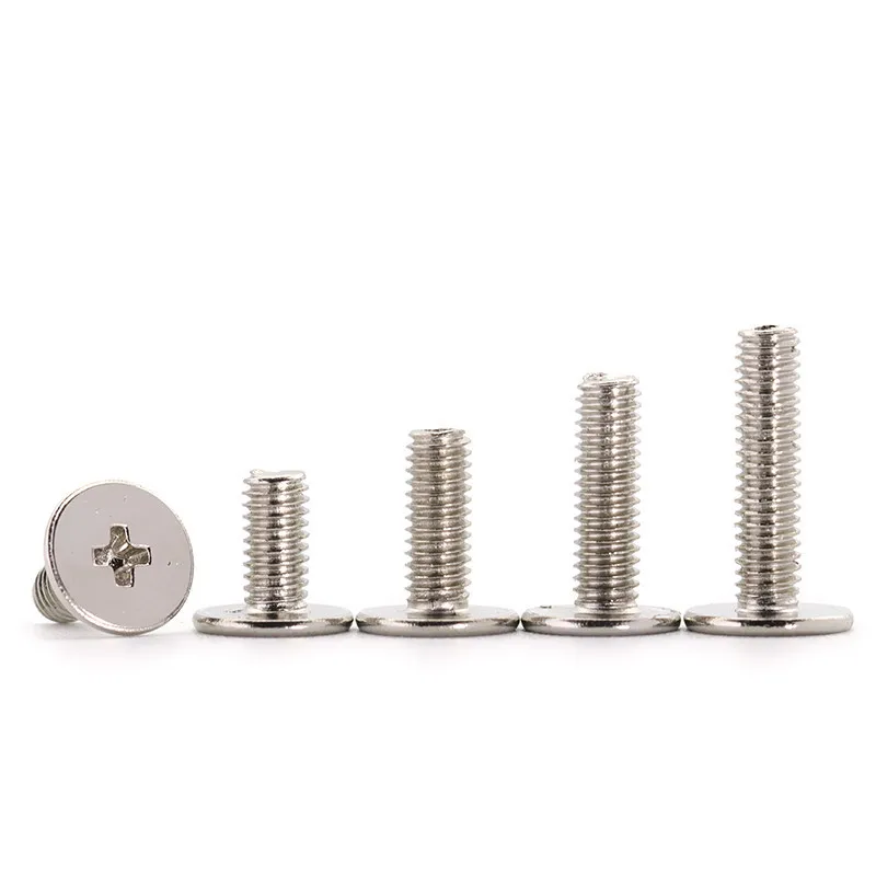 25pcs M2 M2.5 M3 M4 Small flat head Laptop Screws Mobile notebook cruciform slot cross recessed screws