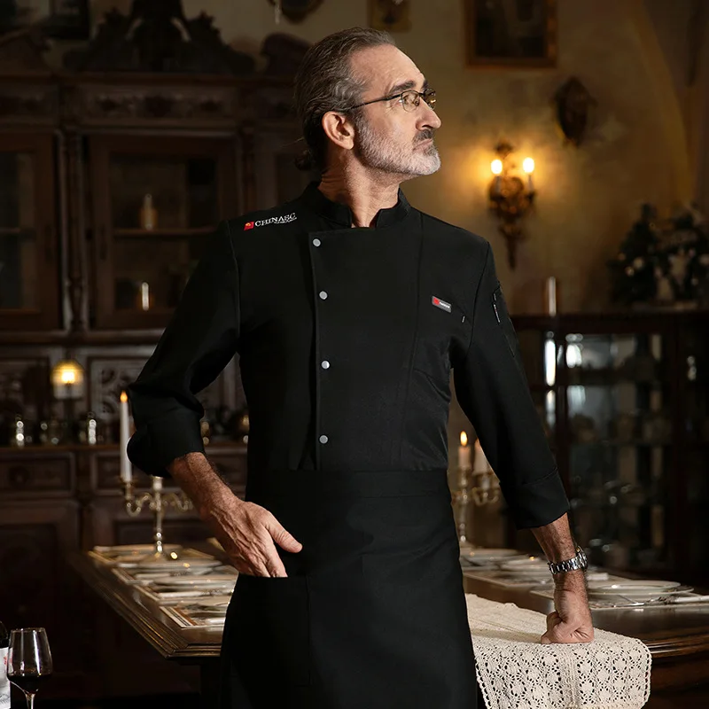 シェフ作業服長袖秋冬レストランキッチン洋食キッチンケータリング食堂ベーキングケーキパン Clothi