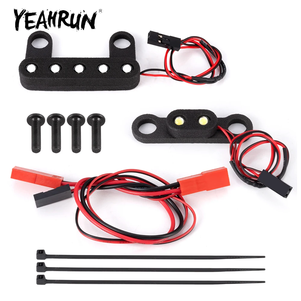 YEAHRUN Front Headlight+Rear Taillight+Side Light Grop Set for ARRMA Gorgon 1/10 RC Car Monster Truck Upgrade Accessories Parts