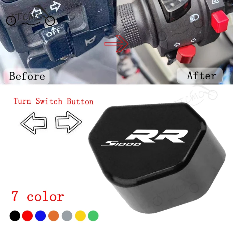 For BMW S 1000 RR S1000RR 2008-2026 Accessories Mototcycle Switch Button Turn Signal Switch Key Cap Decoration Cover