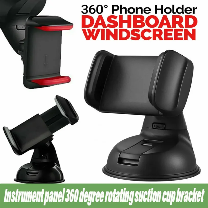 

Держатель телефона для автомобиля 360° ° Широкий вид, гибкая длинная рука, универсальная громкая связь, приборная панель, тип присоски, держатель для лобового стекла, крепление для телефона