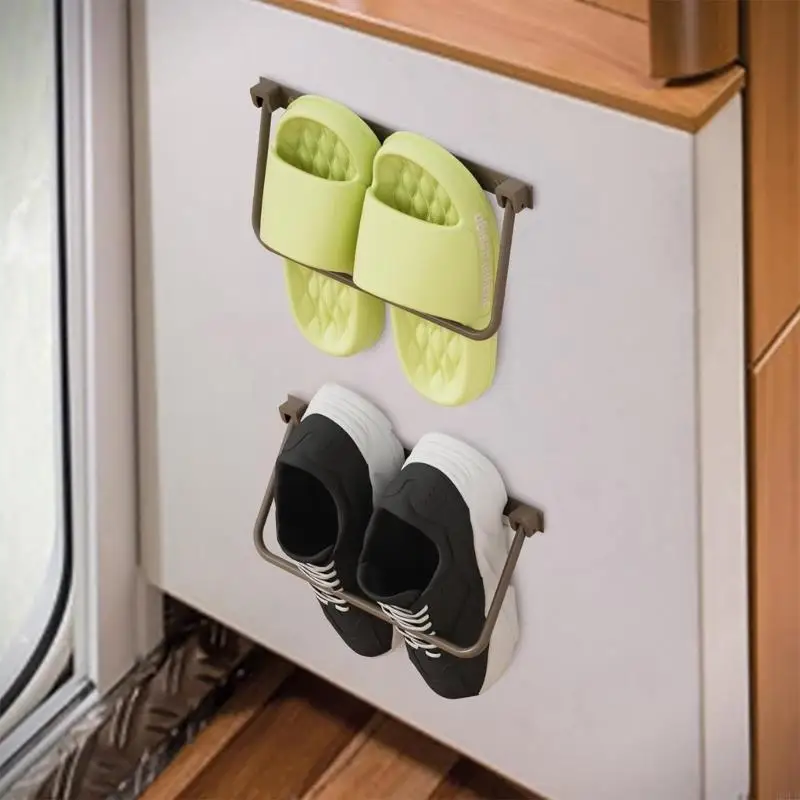 

Foldable Aluminum Shoe Rack Waterproof Storage Solution For Campers Accessories H9EE