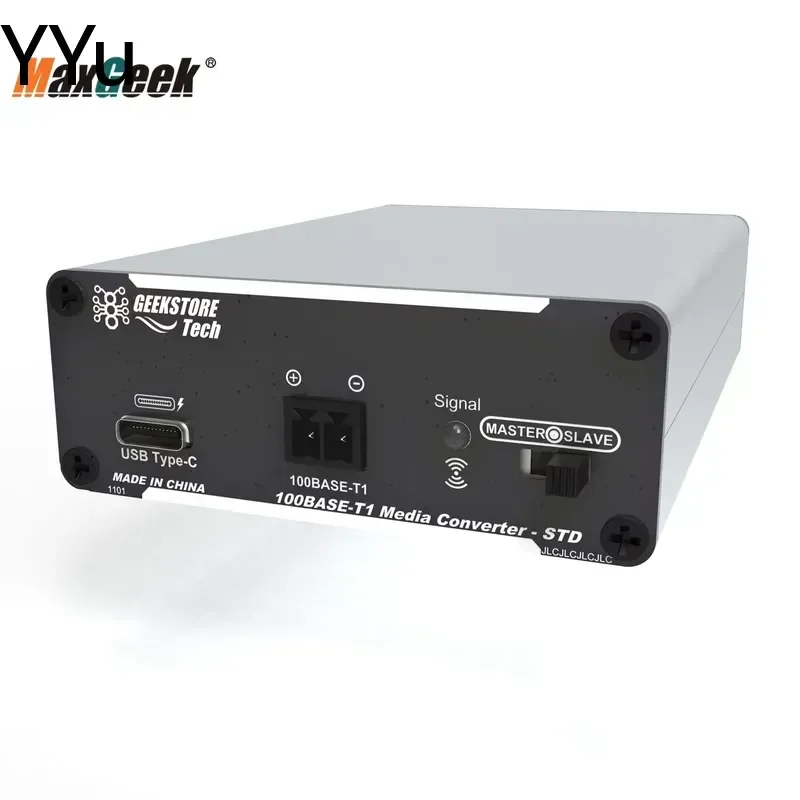 custom for Maxgeek 100BT1-LINK 100BASE-T1 Media Converter STD with 15EDG 3.81mm Interface to RJ45 Standard Ethernet