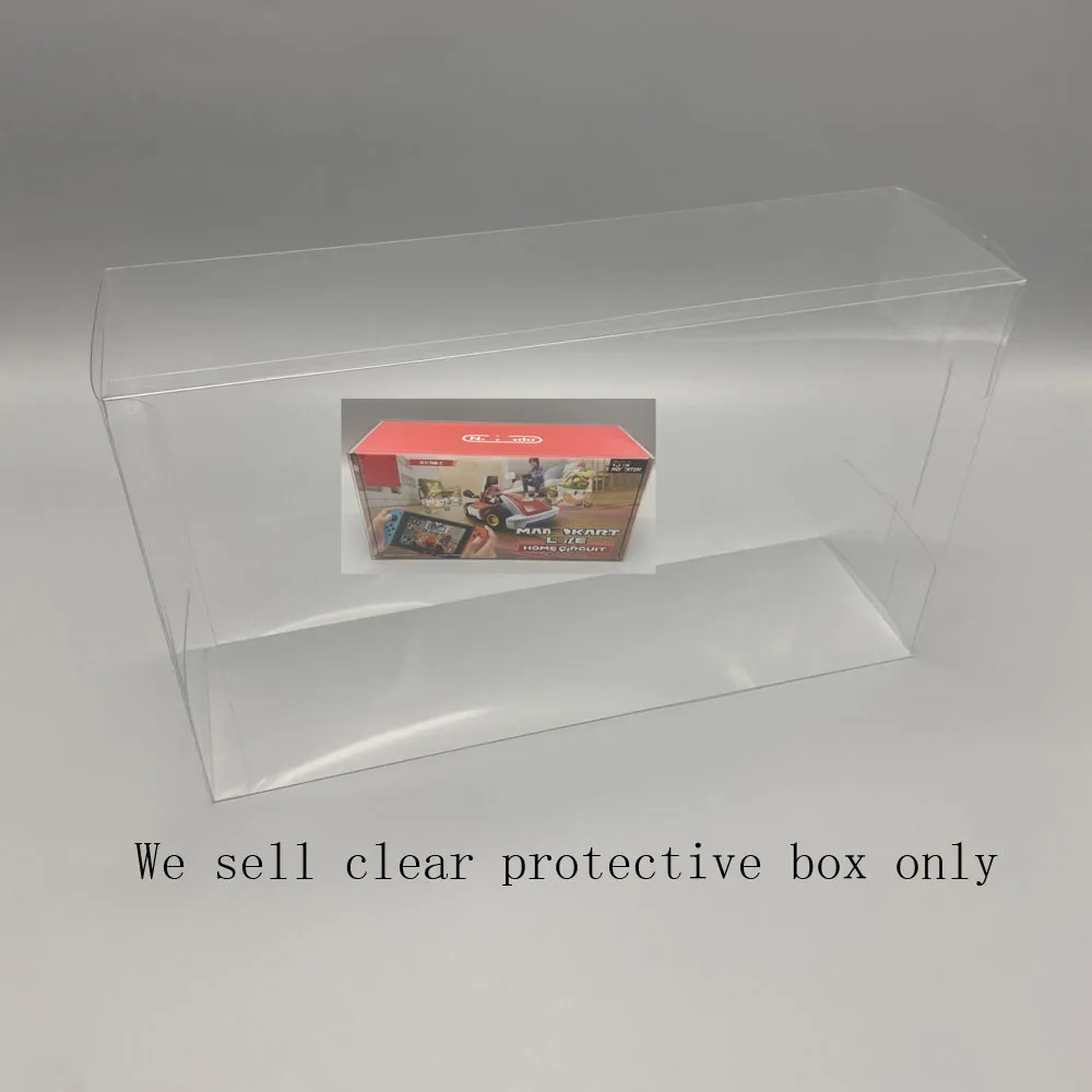 Transparent  PET  plastic cover case  For  Switch NS  for Mario Kart live   game  colorful box storage display collection box