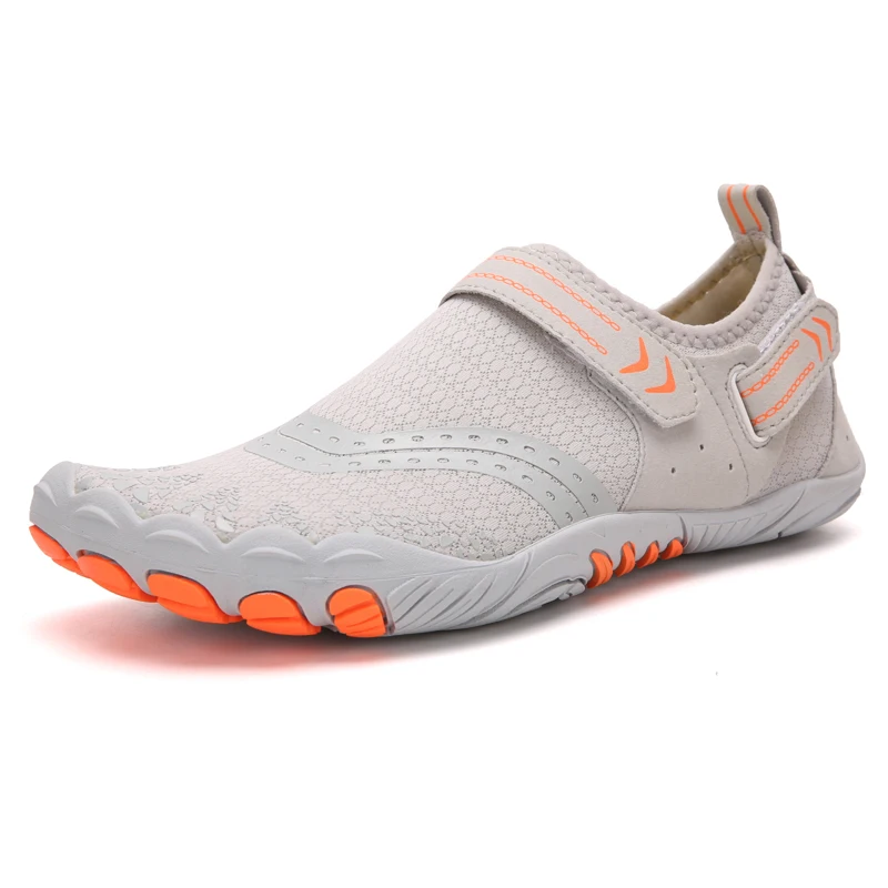 Men Women Aqua Shoes Quick Dry Non-slip Five Finger Shoes Outdoor Beach Swimming Barefoot Wading Shoes Lightweight Sneakers
