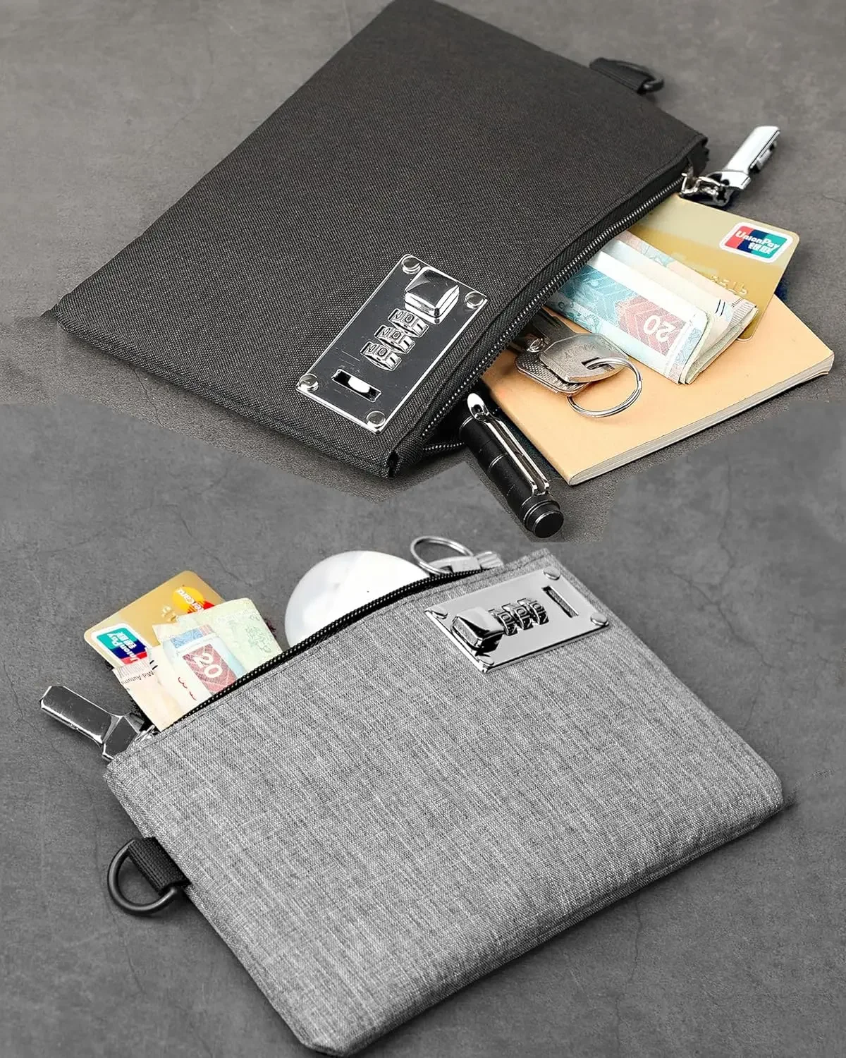 Gebwolf Monedero de seguridad bloqueable para efectivo y pasaporte - imagen 4