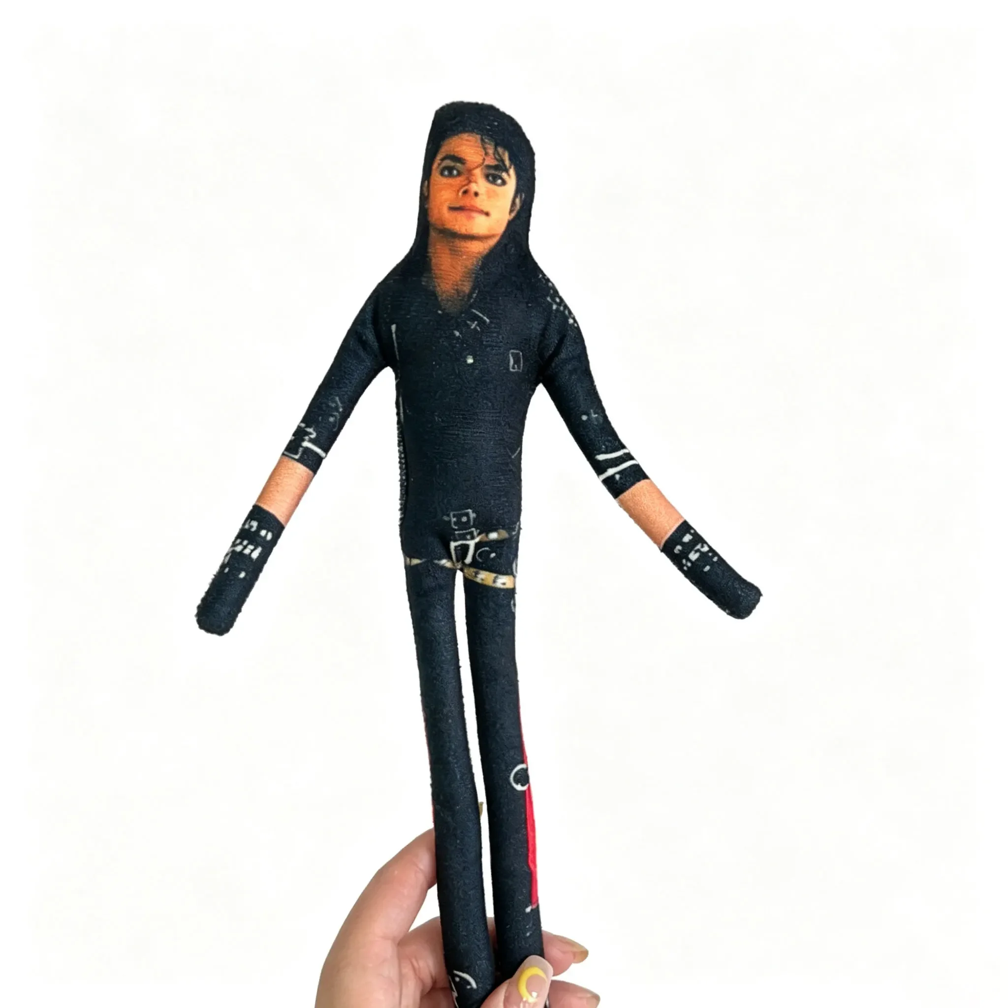 2026 Anime MJ Michael Jackson Plüschfigur, Pop-Plüsch, gefüllte Figur, Zimmerdekoration, abstrakte, bewegliche Gelenk-Requisiten – Detail 3
