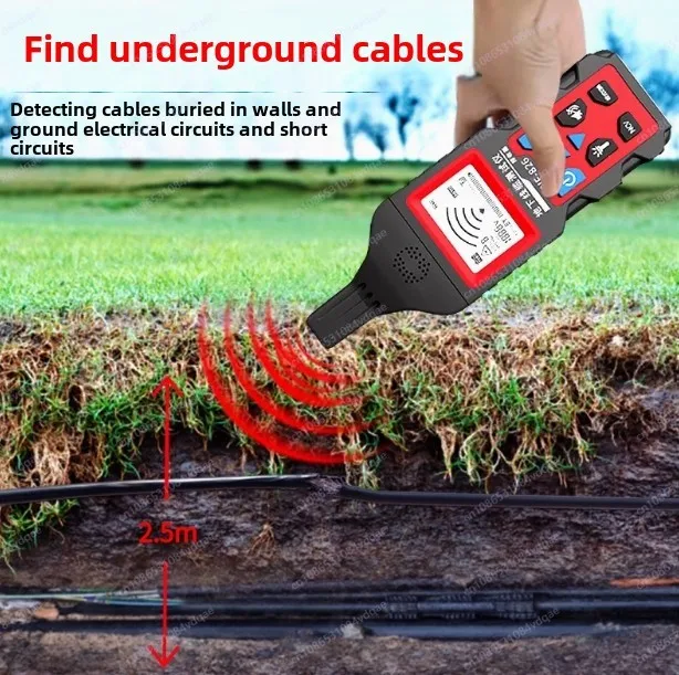 NF-826 podzemní kabel lokátor drát sledovací detektor podzemní plynovod drát detektor tavná pojistka spínač obvodový jistič