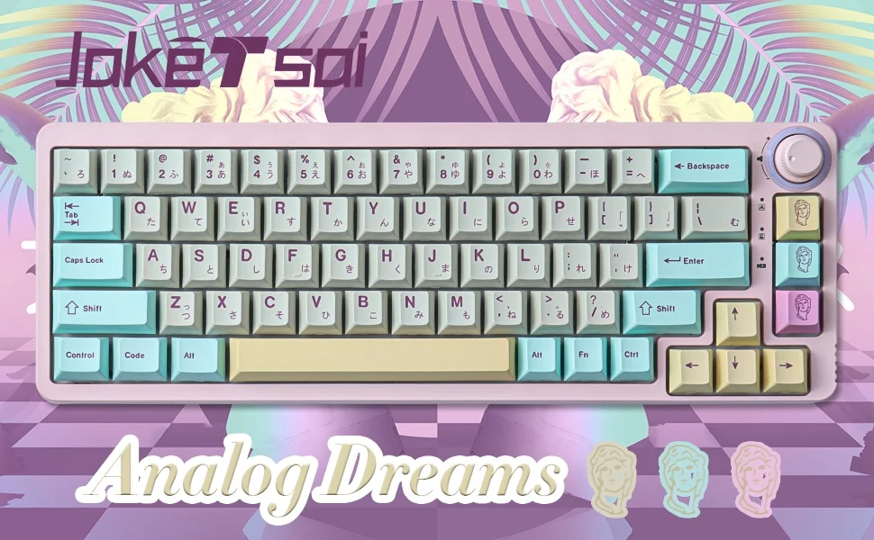 

165 Keys/set GMK Analog Dreams Keycaps PBT Dye Subbed Key Caps Cherry Profile Keycap For Keychron Q2 75% Anne GH60 GK64 Poker