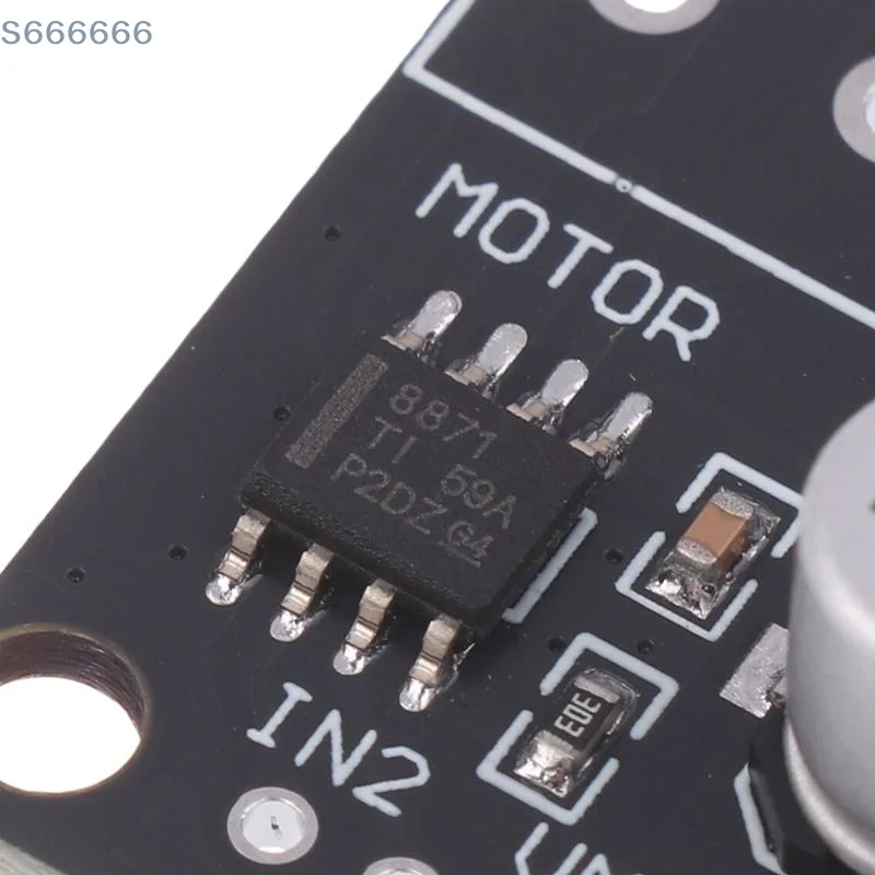 

DRV8871 DC Motor Driver; 6.5-45V H-bridge; 3.6A PWM Control; Suitable For Arduino Brushed Motor Module