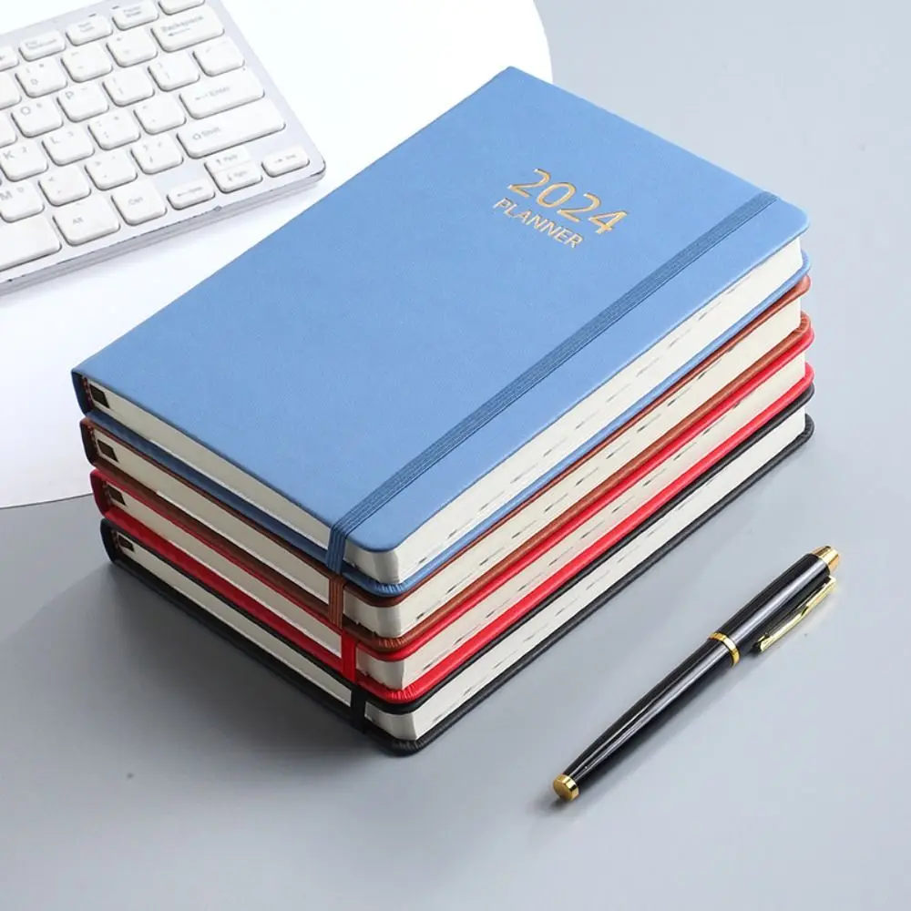 Prendere appunti Agenda inglese 2024 A5 Notebook Time Organizer To Do List 365 giorni blocco note diario blocco note Journal Agenda Planner