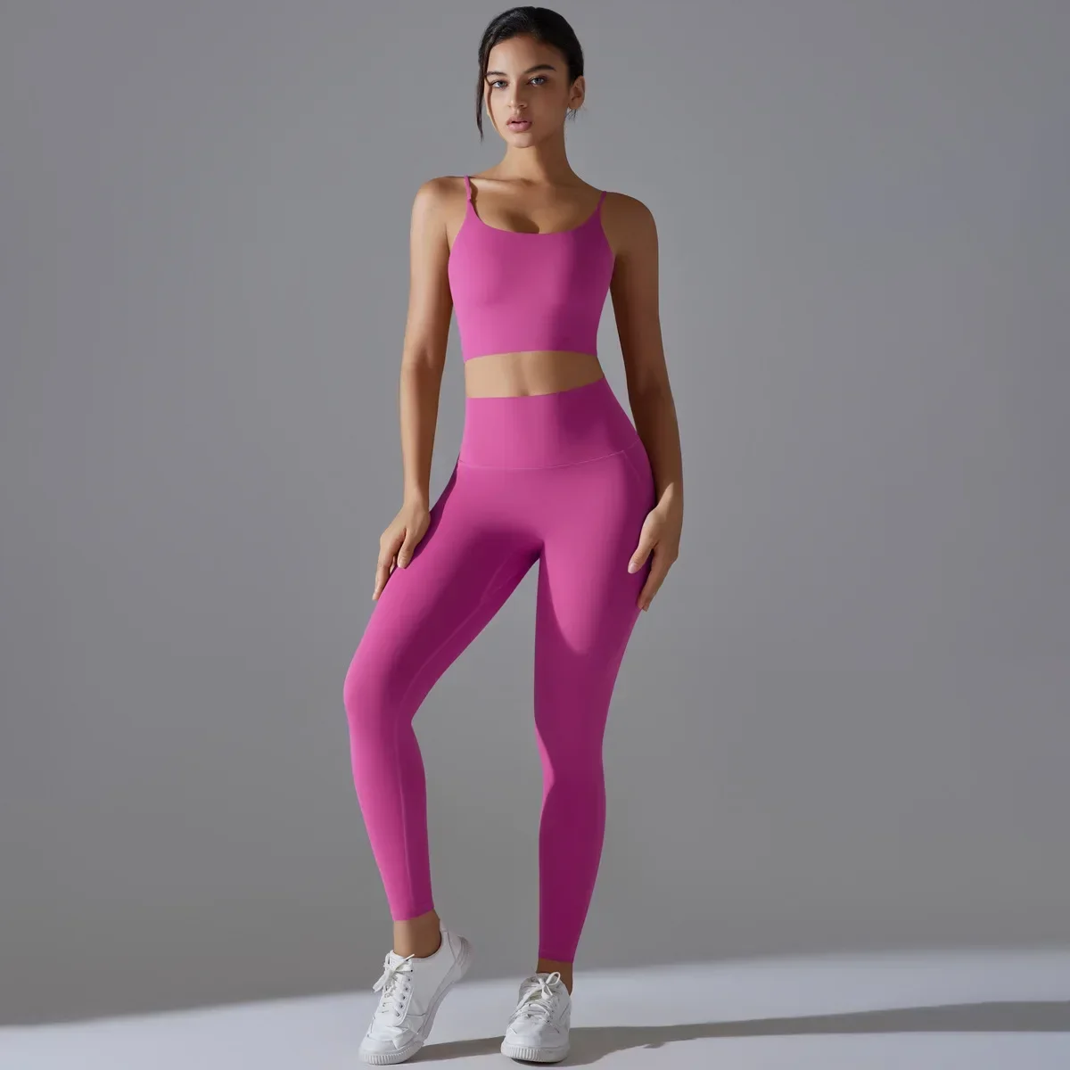 

Seamless Yoga Sets Sports Fitness High Waist Hip Lift Tight Yoga Sports Bra Pants Set Running Workout Gym Tracksuits for Women