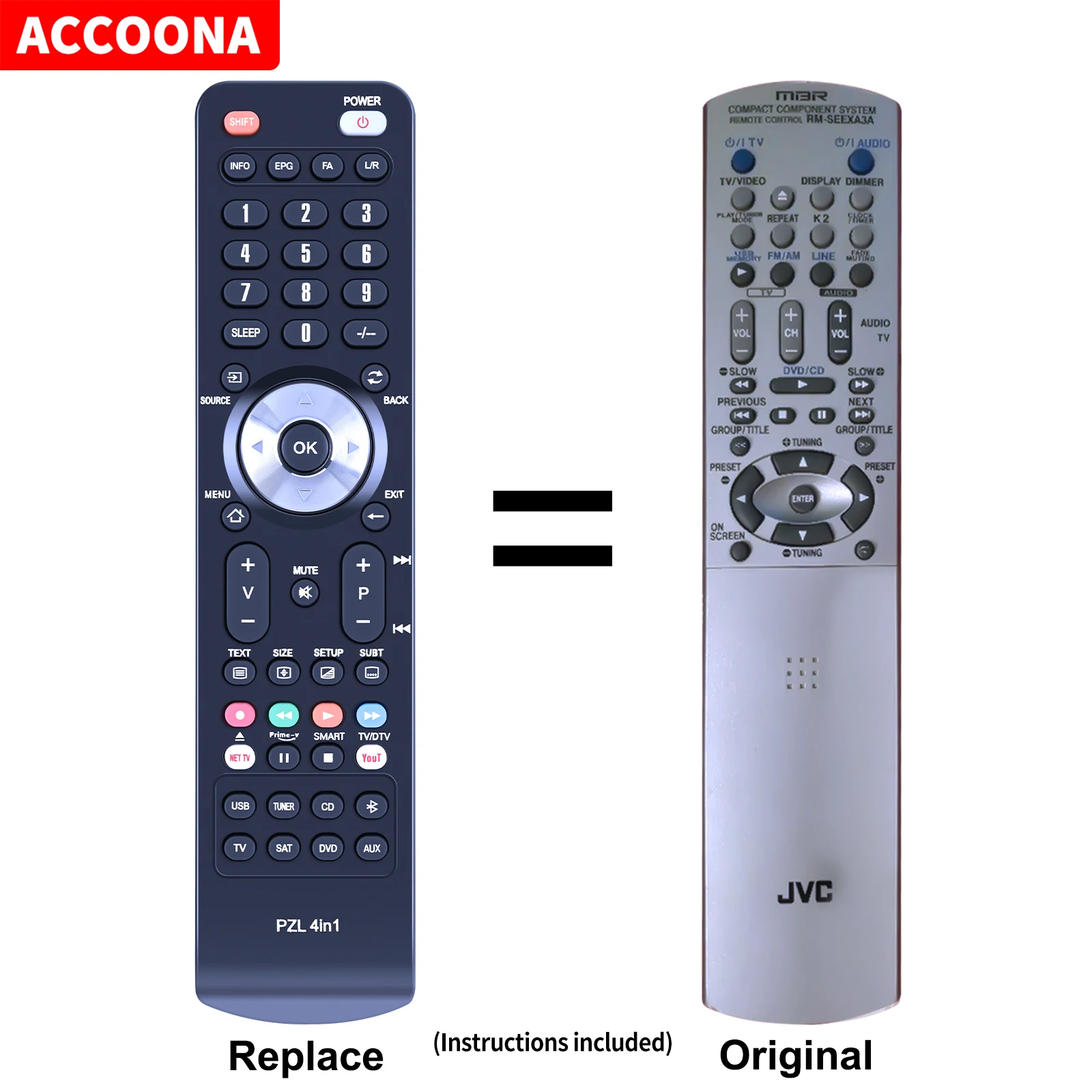 

Remote control RM-SEEXA3A for Jvc EX-A3