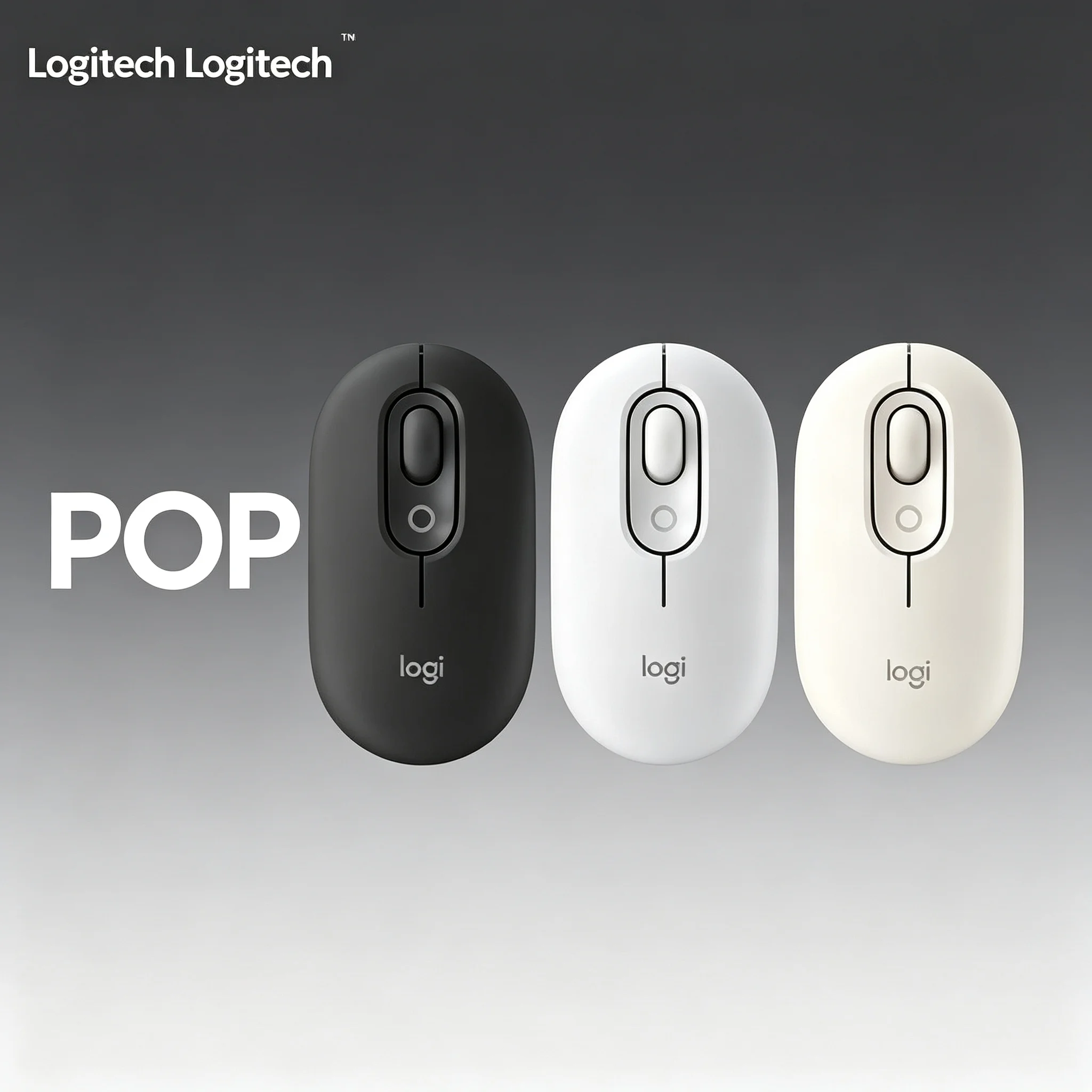 Logitech POP Mouse Bluetooth Quiet Click Mouse Fashion POP Style Portable Wireless Mice