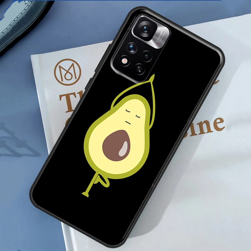 Avocado Yoga Case For Redmi Note 9 10 Pro Cover For Redmi Note 12 11 Pro 8 10S 11S 9A 9C 12C