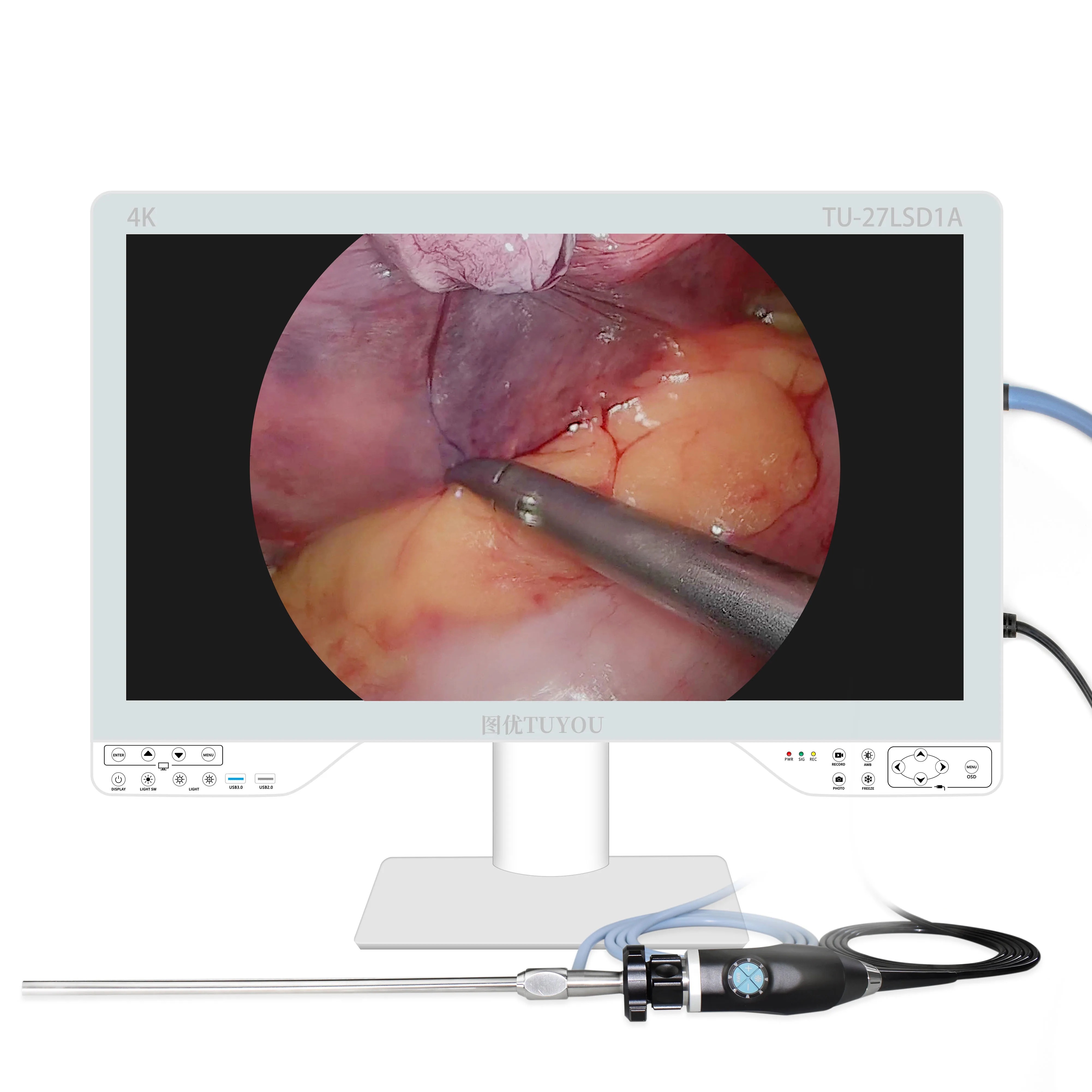 All in One 4K UHD Camera Endoscopy Equipment for ENT Laparoscope Uteroscope