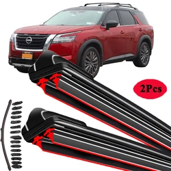 For Nissan Pathfinder SUV R50 R51 1995 2000 2004 2005 2006 2008 2010 2014 Car Brush Double Rubber Windshield Wiper Blades Winter