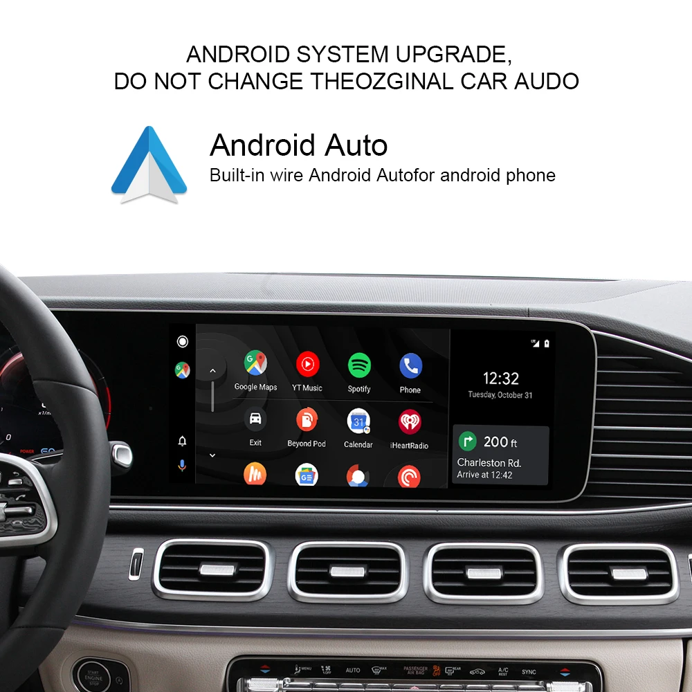 Hualingan Android13 CarPlay Adapter For Mercedes 10.2" A -Class W177 NTG6 MBUX Carplay Radio Navigation Update Multimedia System