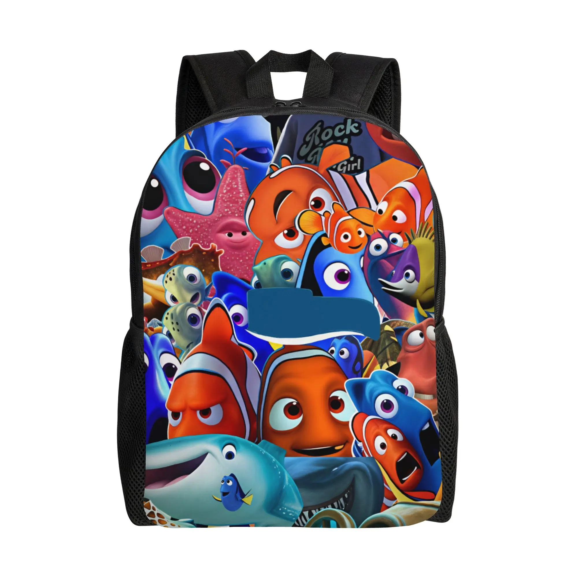 Finding Dorys Nemos Backpack Movie  Outdoor Style Backpacks Student Unisex High Quality Pattern School Bags Elegant Rucksack