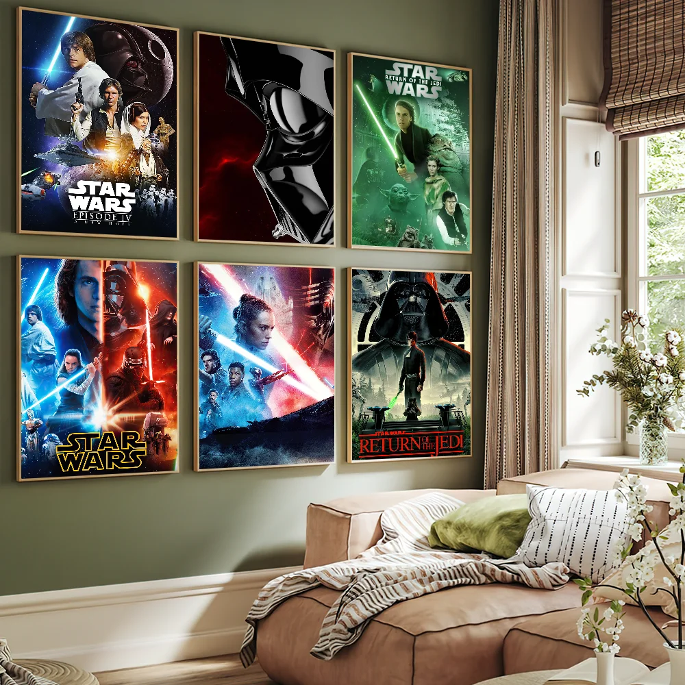 BEAST KINGDOM Movie S-Star W-Wars Poster Space Epic Flim Art Wall Painting Stickers Decor Aesthetic Indoor Home Bar Coffee House