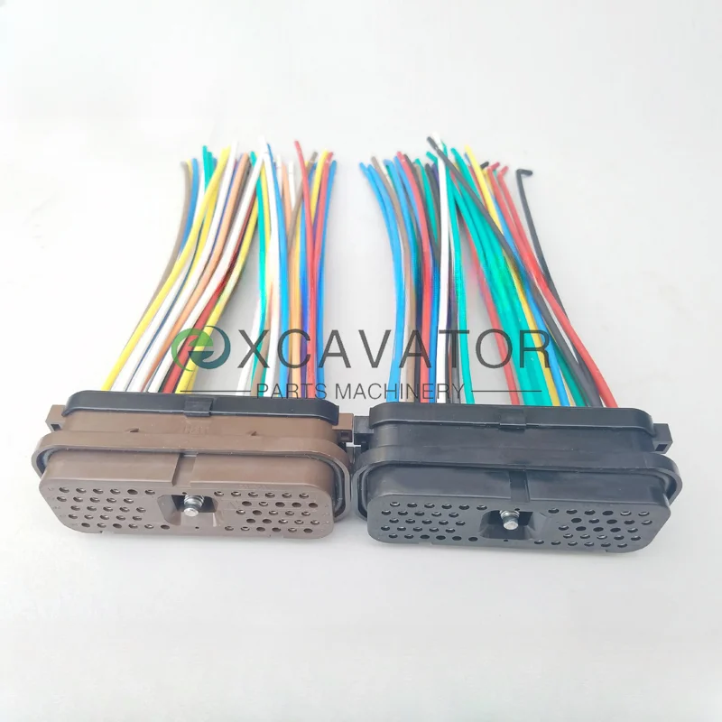 1532630 and 1532620 For E320D E329D E336D Excavator Computer Board Plug 153-2630 54 Pin Controller Connector