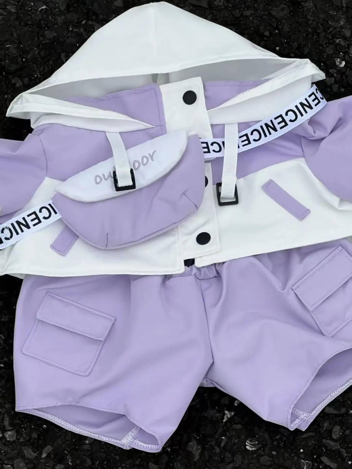 40cm 4色展開 ジャケットシリーズ コットン製 ぬいぐるみ 可愛い人形服 座り人形 ベビー服セット ギフト おもちゃ 子供向け 友達へのプレゼント クールなセット