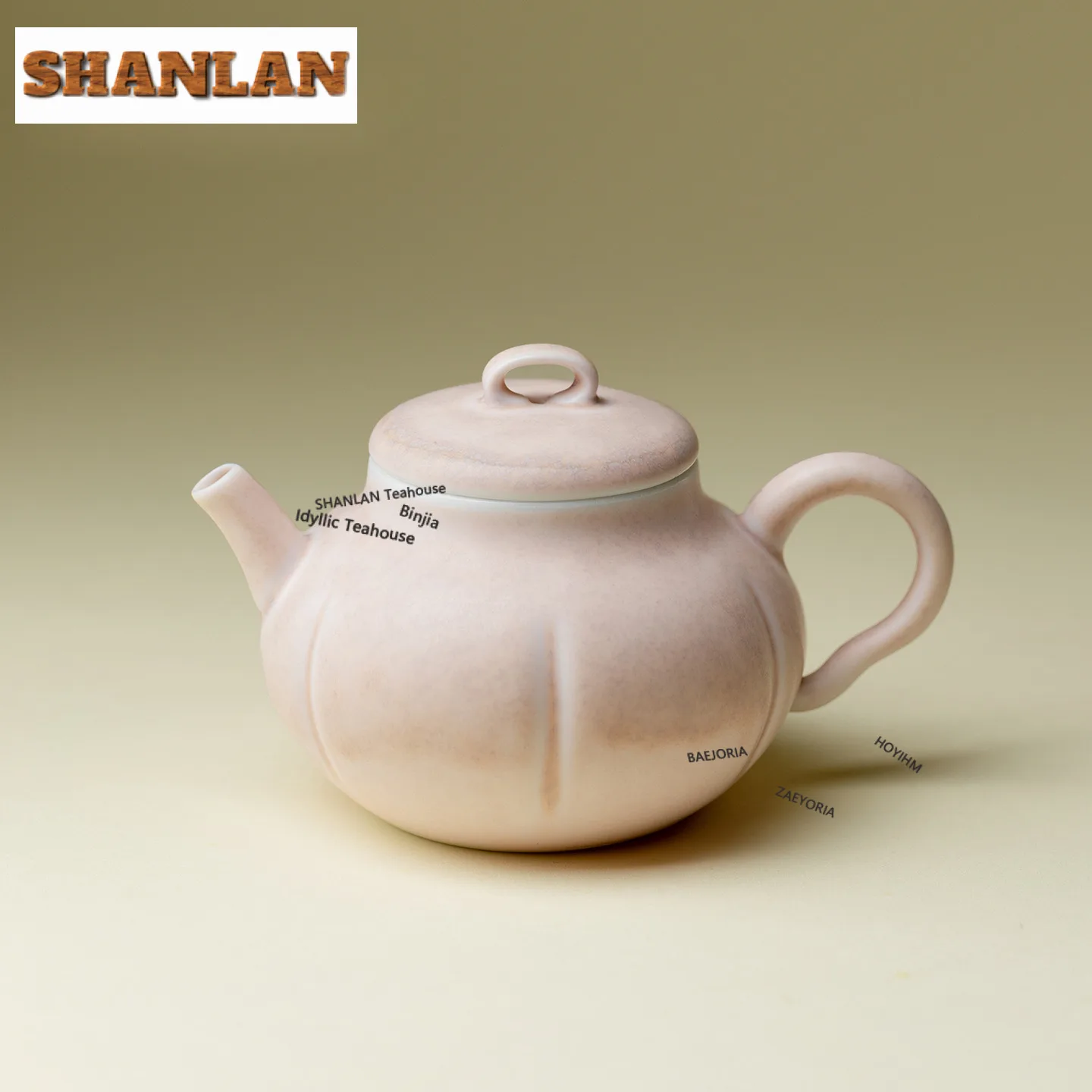 110ml Kiln Fambe Evening Clouds Pink Pumpkin Teapot Japanese Tea Infuser Pot Tea Brewing Kettle With Strainer Chinese Tea Set