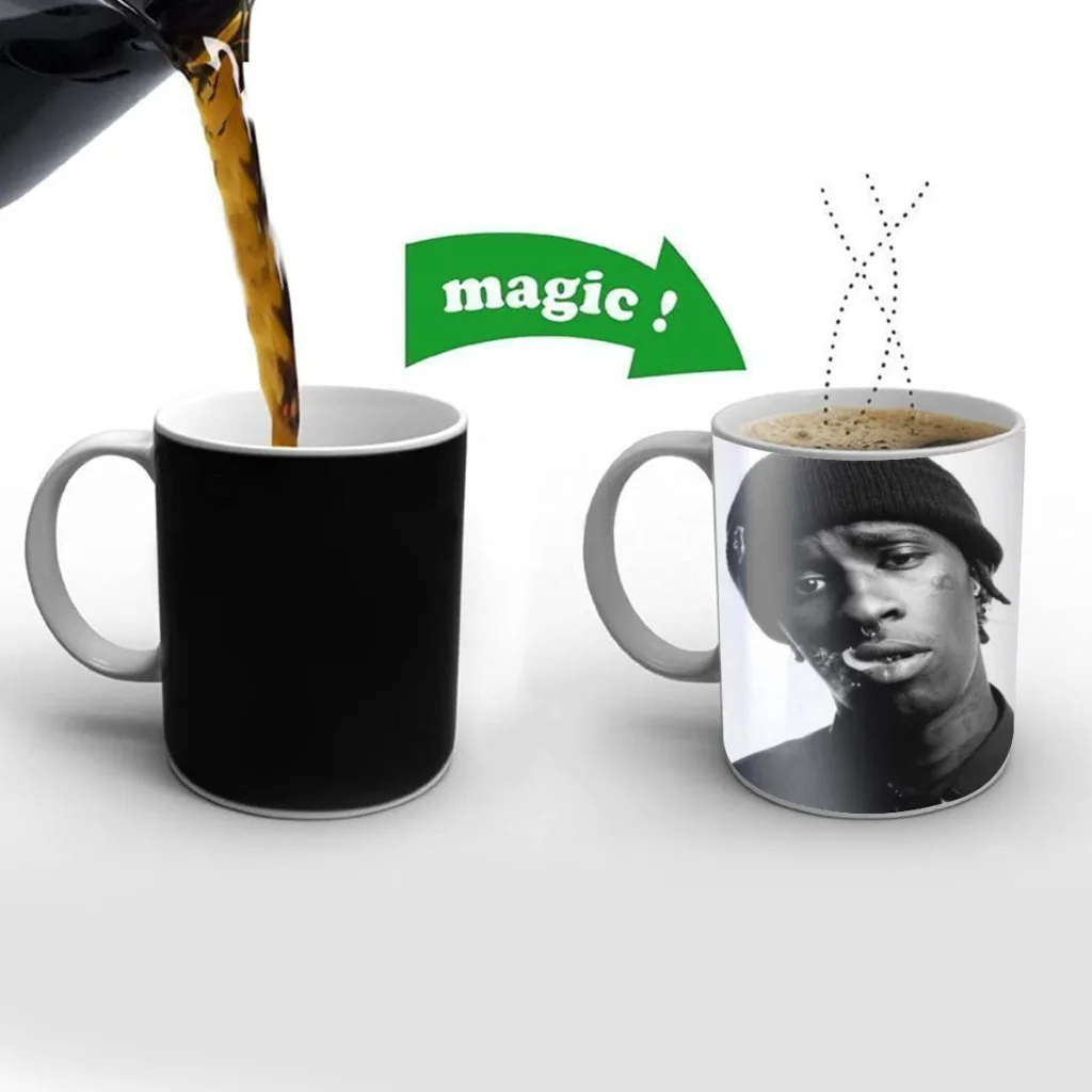 

Young T-Thug Pop Hip-Hop Rap Star Classic Movie New Creative Color Changing Mug Ceramic Coffee Milk Tea Cup Gifts Free shipping