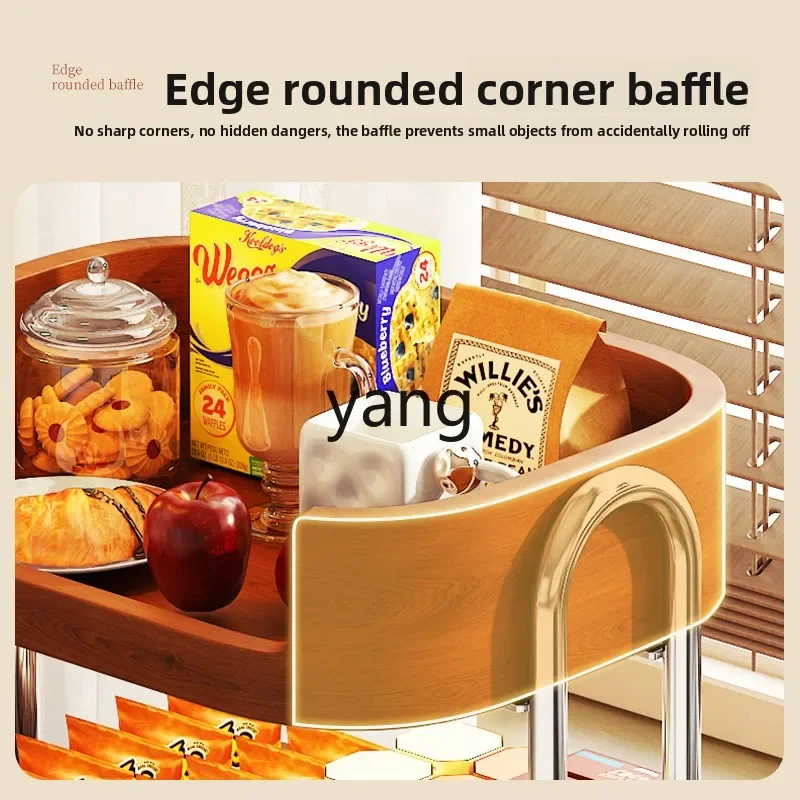 LH   medieval snack trolley rack living room mobile side cabinet floor storage