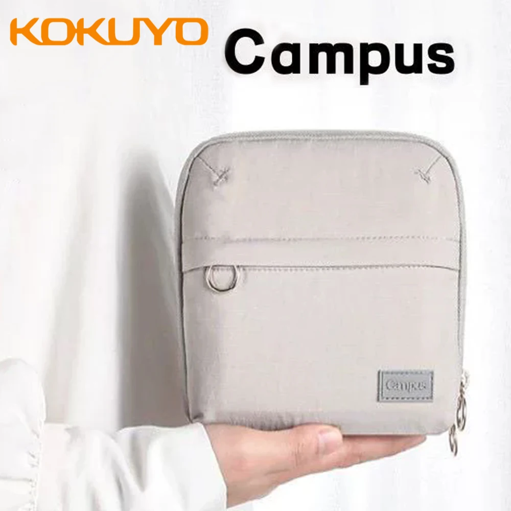 Japan Kokuyo Campus Federmäppchen mit großer Öffnung, Aufbewahrungstasche, multifunktionale Aufbewahrungstasche, Federmäppchen für Lernmaterialien