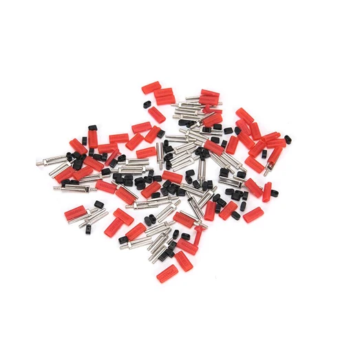 Juego de modelos de yeso para laboratorio Dental, tapón de plástico rojo, pasador doble para uñas, producto de laboratorio Dental, 500 unidades