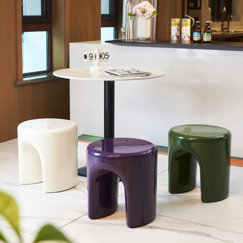 Creative Tray Side Table Sturdy Load-bearing Easy Clean Nordic Art Simplicity Stool Small Space Friendly Living Room Furniture
