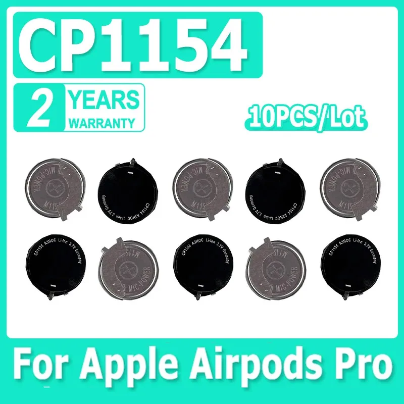 10pcs/lot  CP1154 Replacement Earphone Battery For Apple Airpods Pro Air Pods Pro 3 3rd Headset Battery Rehargeable Batteria