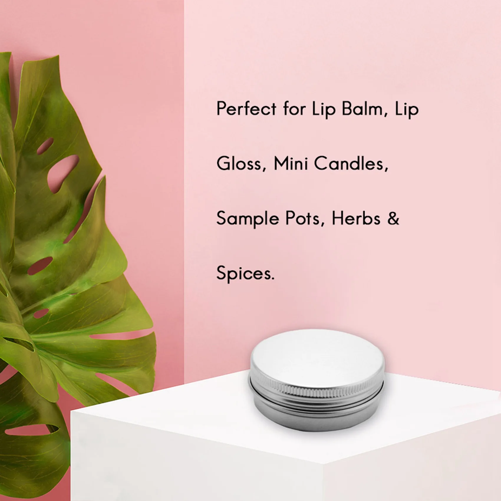 &A11I PACK of 25 - 15ml Aluminium Tin Large Make up Candle Pots Capacity Empty Big Cosmetic/Candle//Hair Product/Sweet Tin Jar