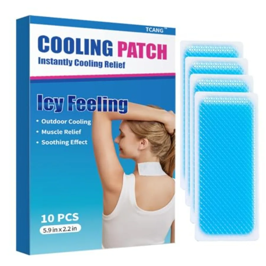 

Pack Instant Cooling Ice for Outdoor Activities Summer Heat Relief - Large Disposable Cooling Patches for Neck Body, Camping Hi