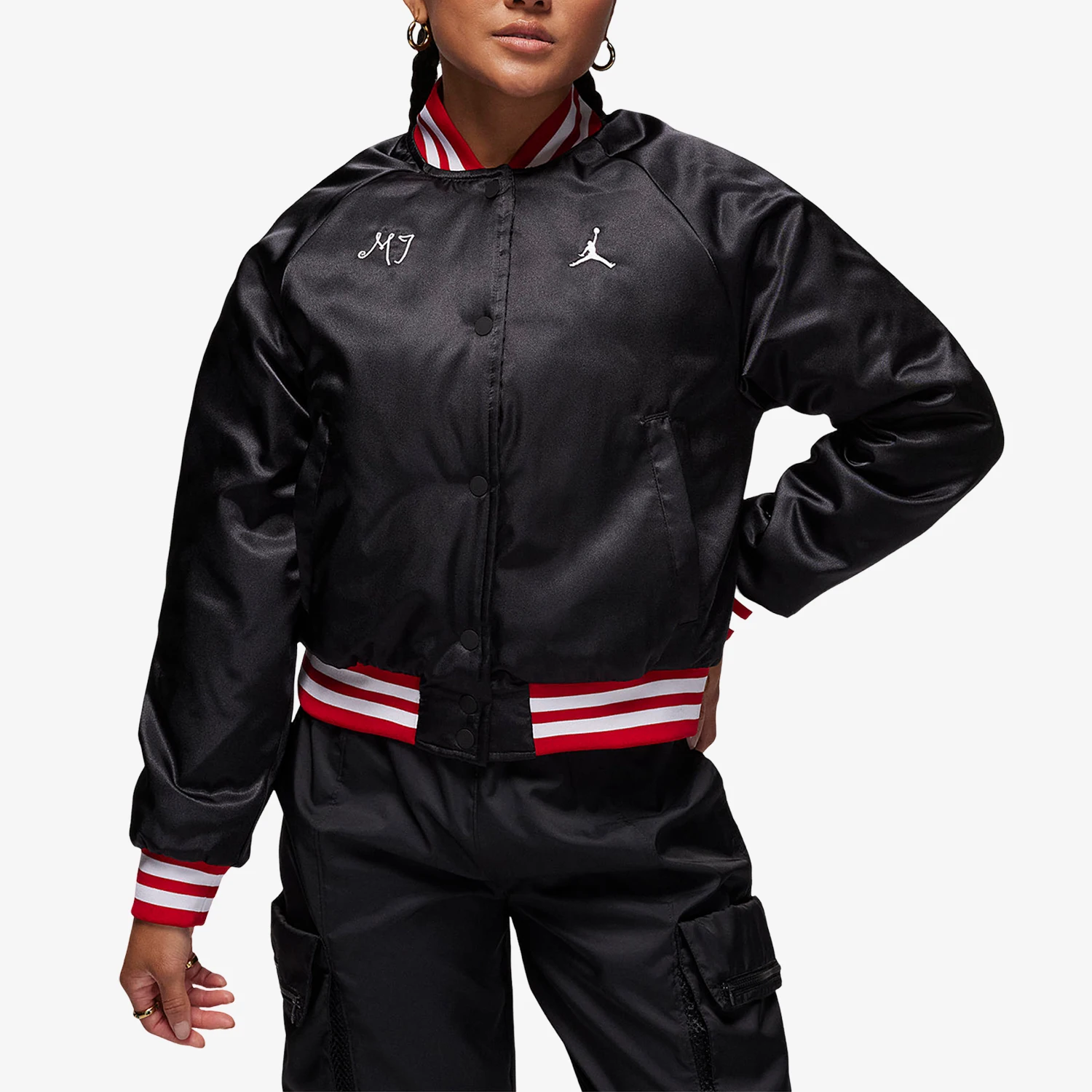 Nike genuine JORDAN new women's fashionable sports and leisure single breasted jacket FB5154-010