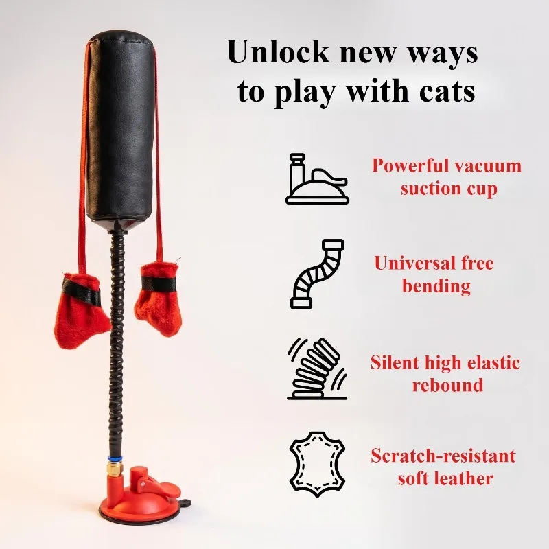 Multifunctional Cat Boxing Toy, Indoor Interactive Exercise Toy to Burn Cat’s Excess Energy