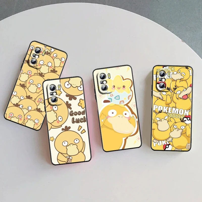 P-Pokemon Can Reach Ducks Cool For Xiaomi Redmi 9A 9C 9AT 10C 9 9T 10 12C 13C A3 12 K60 A1 K50 K40 5G Black Soft Phone Case