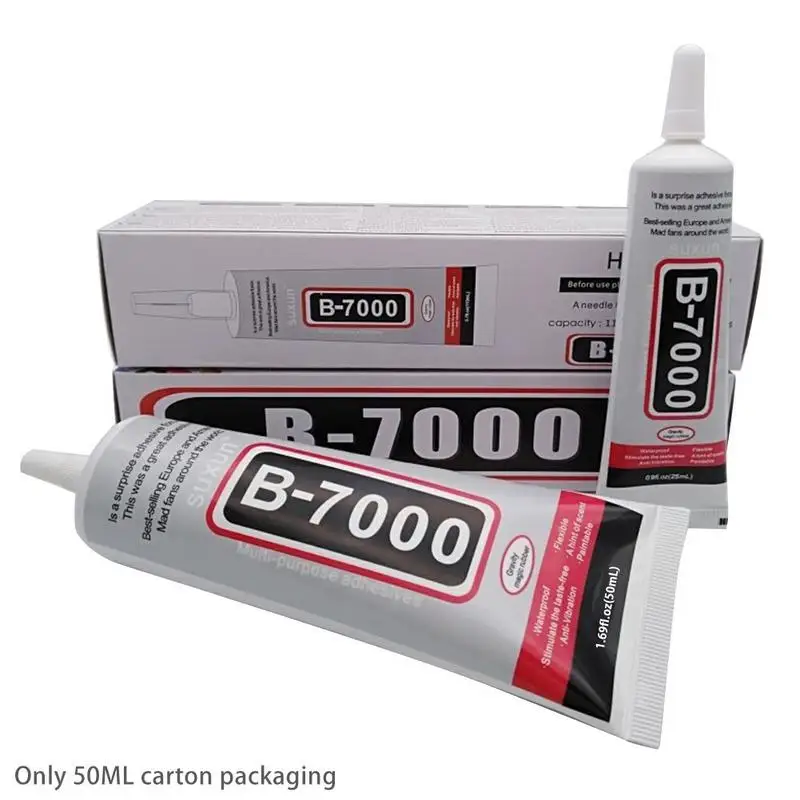 B-7000 투명 접촉 에폭시 송진 휴대폰 수리 접착제, 핀 전자 부품 접착제, 쥬얼리 DIY 본드, 9 ml, 15 ml, 25 ml, 50ml