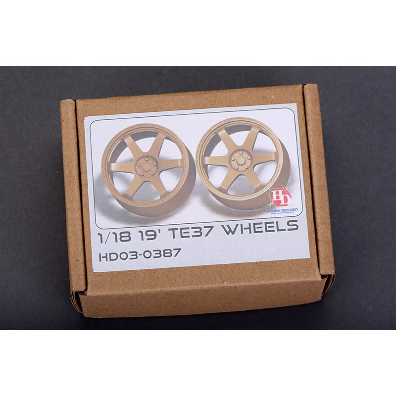 

Hobby Design HD03-0387 1/18 19' TE37 Wheels Model Vehicle Detail-up Set Hobbyist Gift Hand Made Arts for Professional Adults