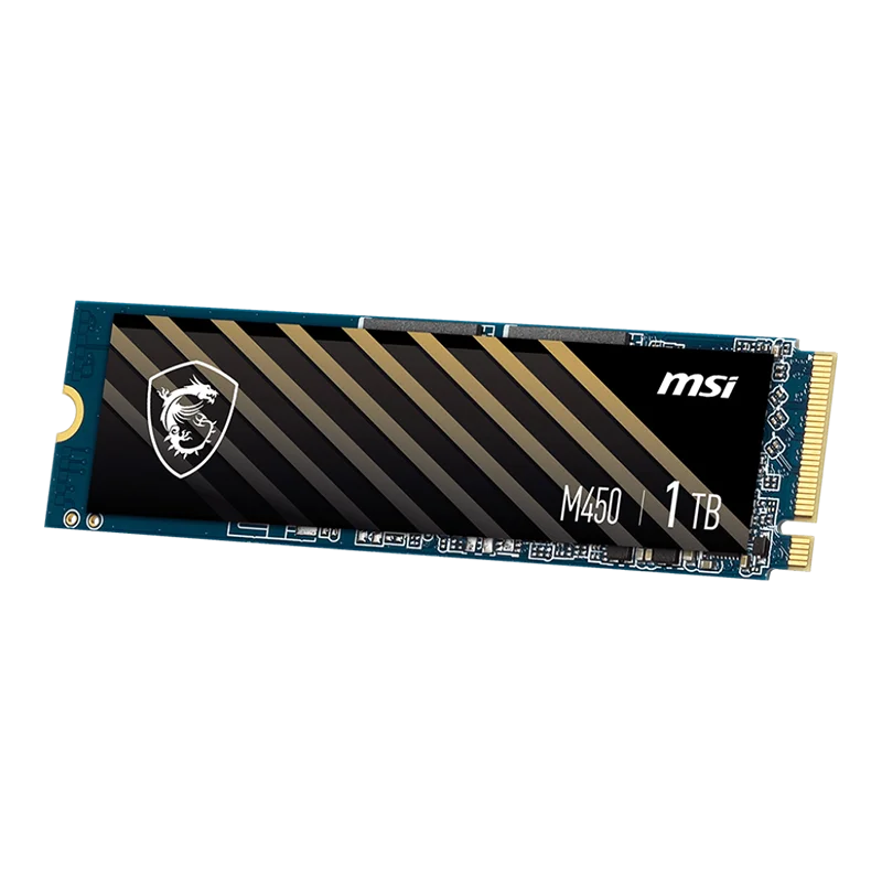 MSI SPATIUM M450 M.2 2280 500GB/1TB PCI-Express 4.0 x4、NVMe 1.4 3D NAND内蔵SSD
