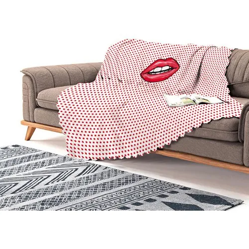 Realhomes Lip Picture Digital Printed Modern Chenille Sofa Cloth