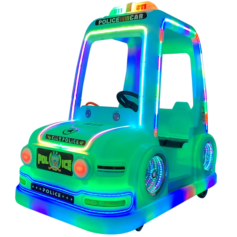 2024 new model roof Police car electric Battery operated bumper cars for children and adults for sales