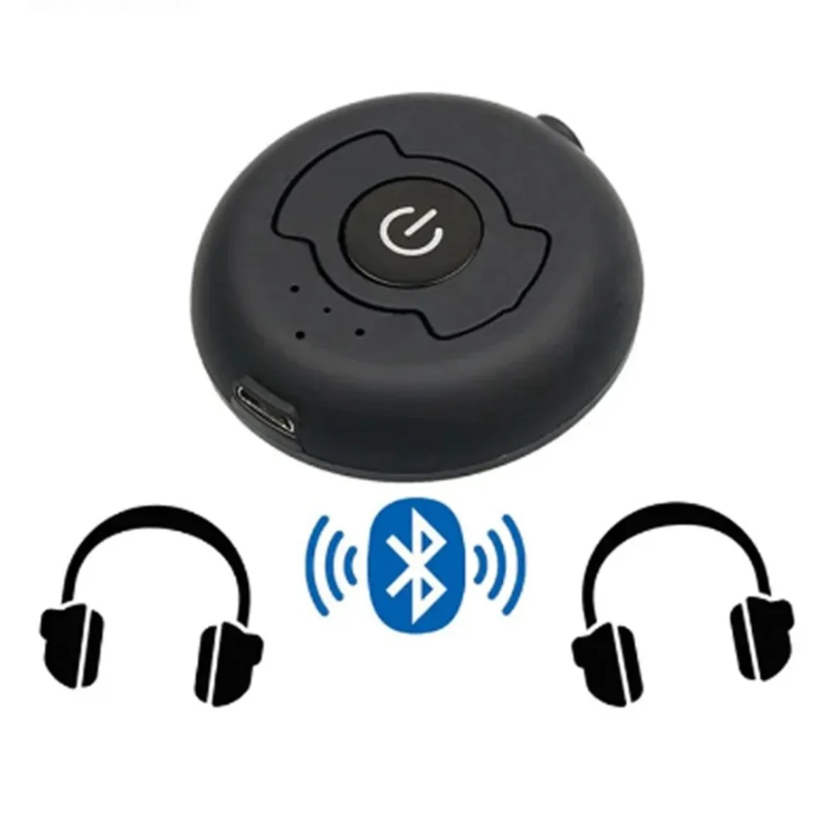 POP-l5.0 جهاز إرسال صوت بلوتوث للتلفزيون والكمبيوتر Connect 2 سماعات 3.5 ملم AUX كمون منخفض ستيريو لاسلكي